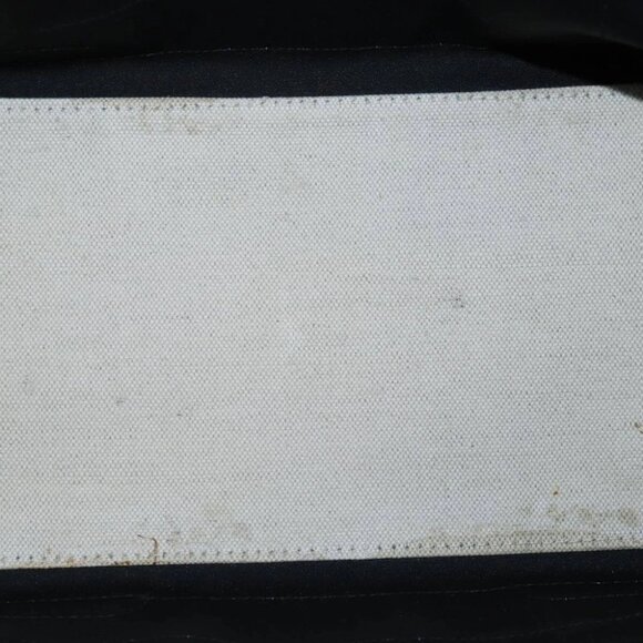 BALENCIAGA Navy Cabas S Hand Bag Canvas Blue Gray 339933 Auth ac3029V - Picture 4 of 16